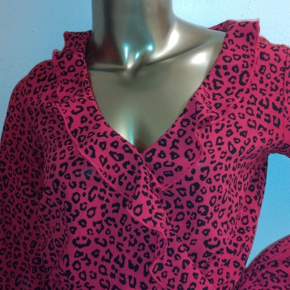 Dividcd leopard print red Cross vest short set jumpsuit size small - Picture 14 of 15